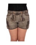 Brunhilde – Damen-Lederhose in Verwittertem Taupe - Image 4