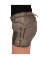 Brunhilde – Damen-Lederhose in Verwittertem Taupe - Image 5