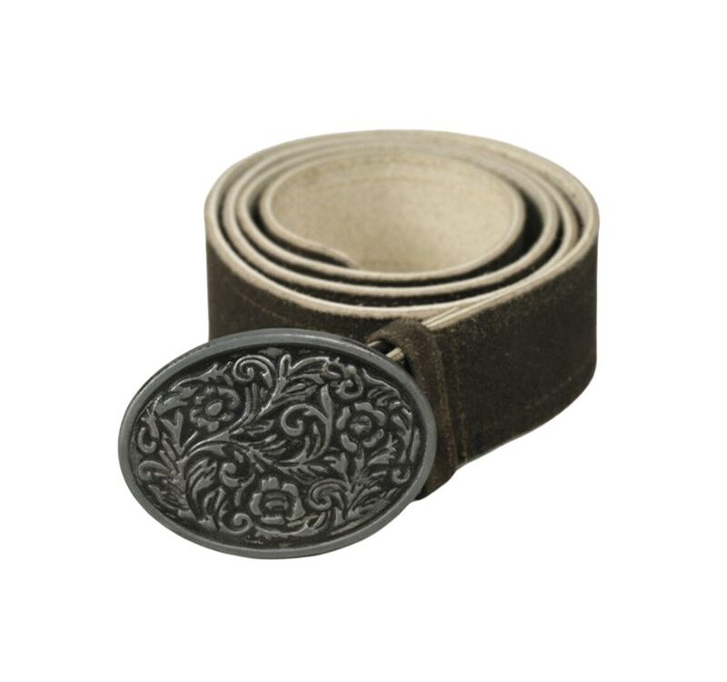 Antique Buckle Bavarian Lederhosen Belt