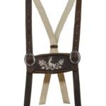 Bavarian Brown Suspenders For Lederhosen