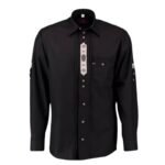 Black Men’s Lederhosen Shirt