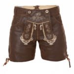 Passau – Damen-Lederhose in Schokoladenbraun