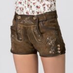 Tegernsee – Damen-Lederhose in Waldhasel