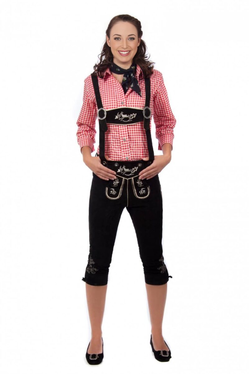 Isny – Damen-Bundhose in Kohlegrau (Knielang) - Image 1