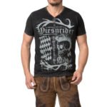 Rabenstein Lederhose in Tiefholz – Rustikale Tracht in dunklem Ton