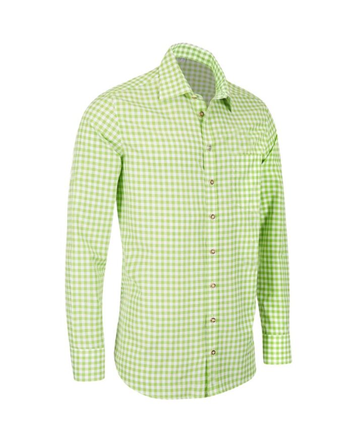 Men’s Embroidered Trachten White Shirt