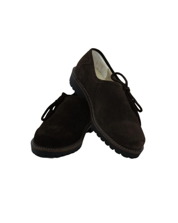 Mens Darkish Brown Lederhosen Shoes