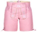 Heidi – Damen-Lederhose in Rosérosa