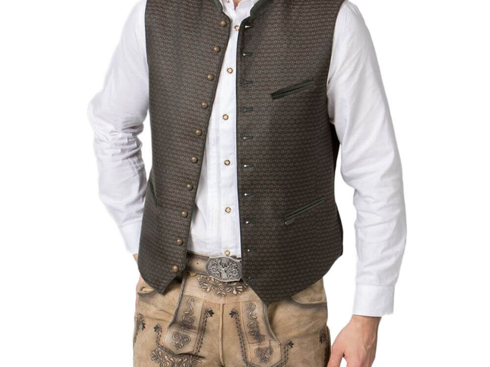 Mittenwald Fawn Brown – Bayerische Lederhosen aus Veloursleder