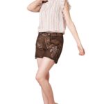 Berchtesgaden – Walnuss-Gewürz Damen-Lederhose