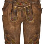 Lorelei – Damen-Lederhose in Rustikalem Walnussbraun