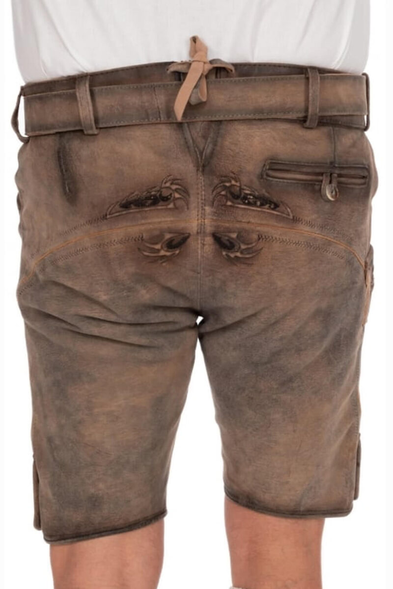Emberwood Lederhose mit Hirschwappen-Stickerei - Image 7