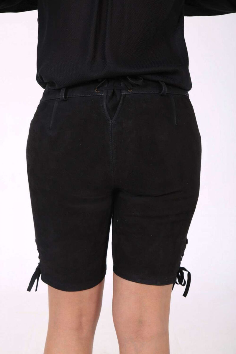 Anika – Damen-Lederhose in Tiefschwarz - Image 3