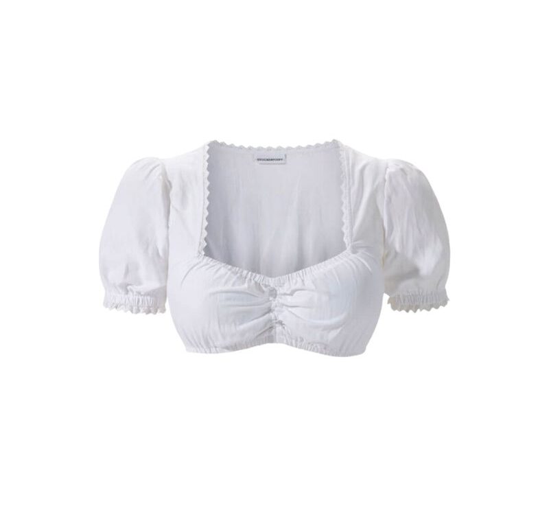 Women White Oktoberfest Blouse- Malina Blouse