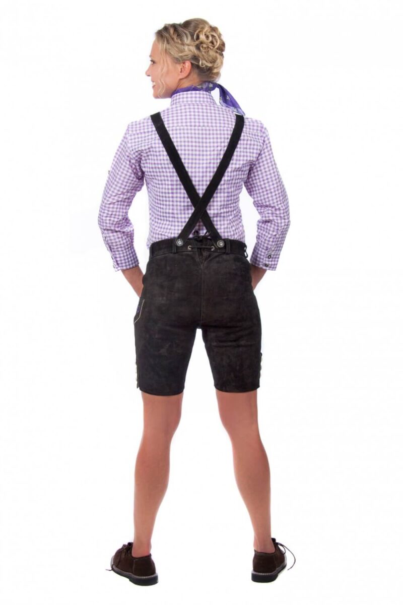 Mindelheim – Mitternachtsviolette Damen-Lederhosen - Image 5