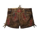 Waging – Rustikales Nelkenbraun Damen-Lederhosen