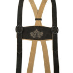 Black Bavarian Lederhosen Suspender