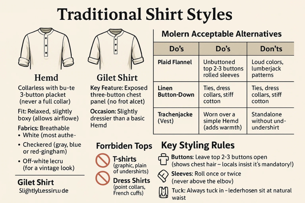 Welches Hemd passt zu Lederhosen?