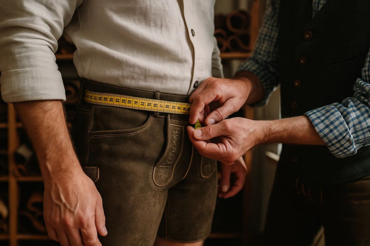 Wie sollten Lederhosen richtig sitzen?