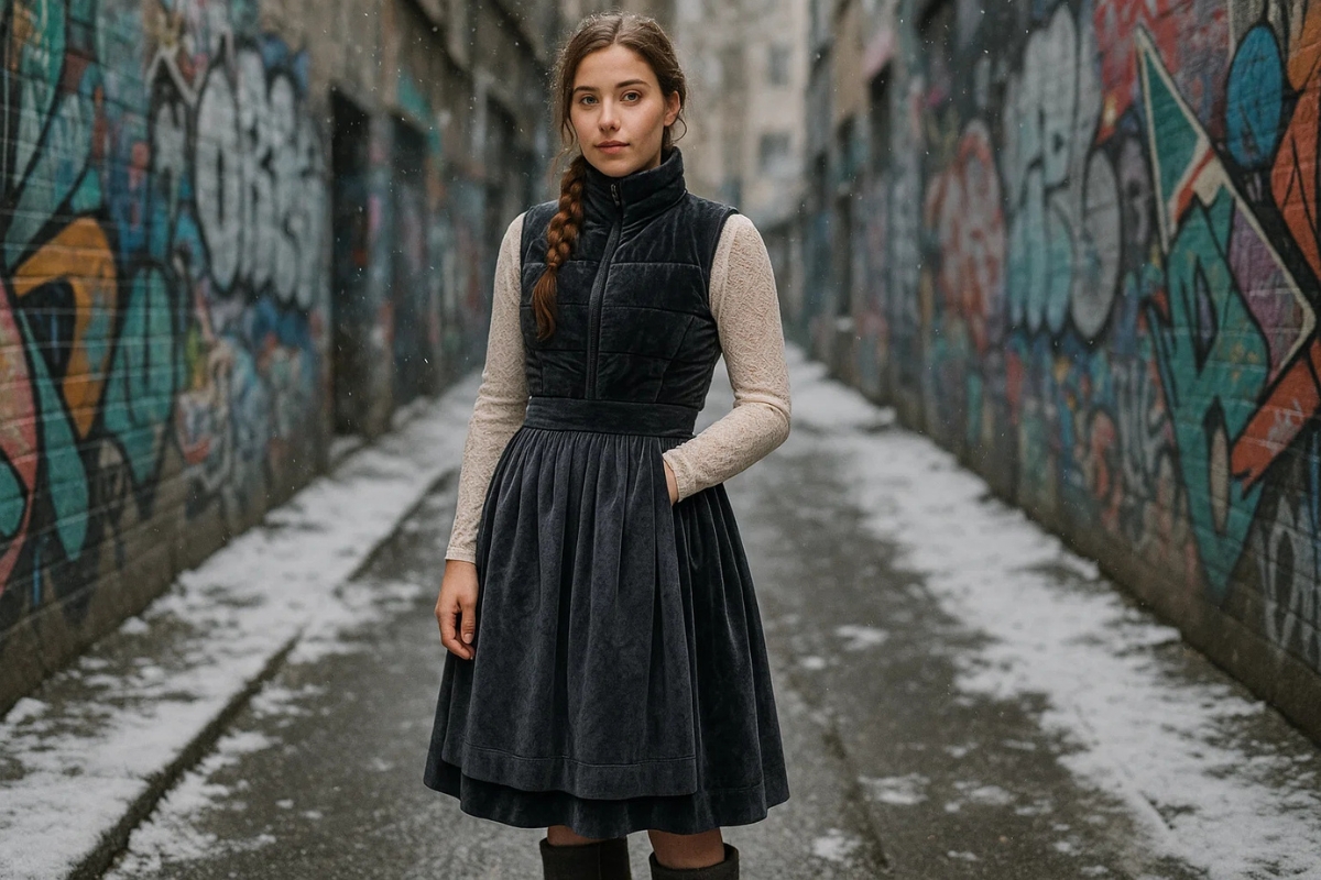 Was man im Winter zum Dirndl trägt