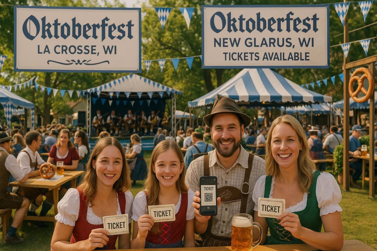 Wann findet das Oktoberfest in La Crosse,WI und New Glarus,WI statt?